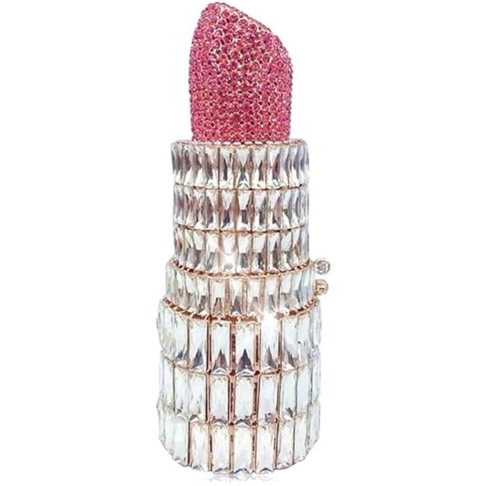 NWT Sparkling Swarovski Bling Crystal Rhinestone Lipstick Purse Clutch B… - Picture 4 of 17